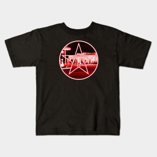 Gas station at night Kids T-Shirt